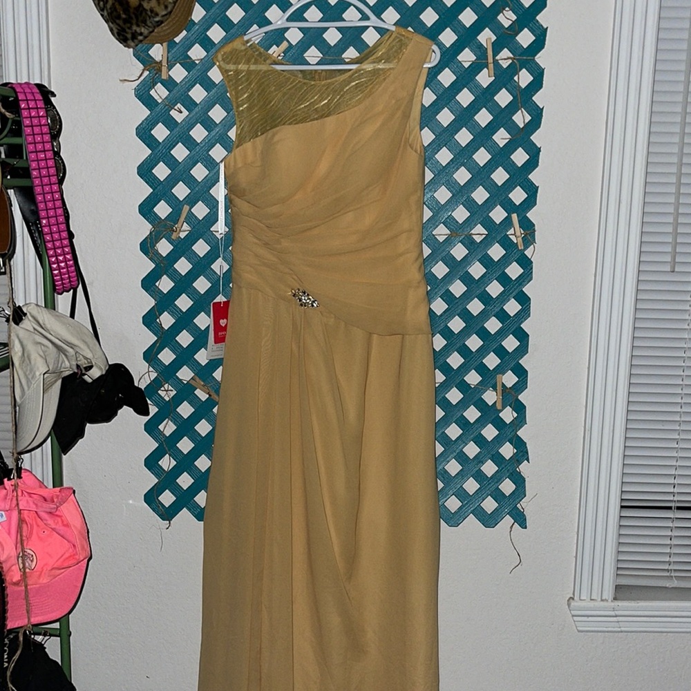 Yellow bridesmaid dress